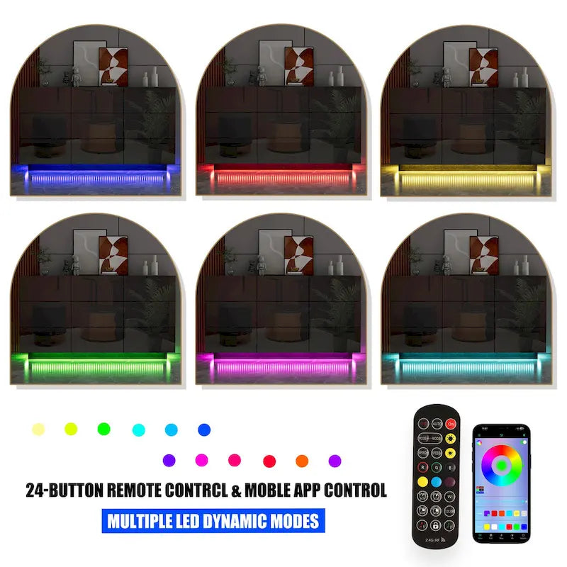 Cassettiera a 9 cassetti con luce LED, Bianco/Nero/Marmore/Blu Marino, Singola