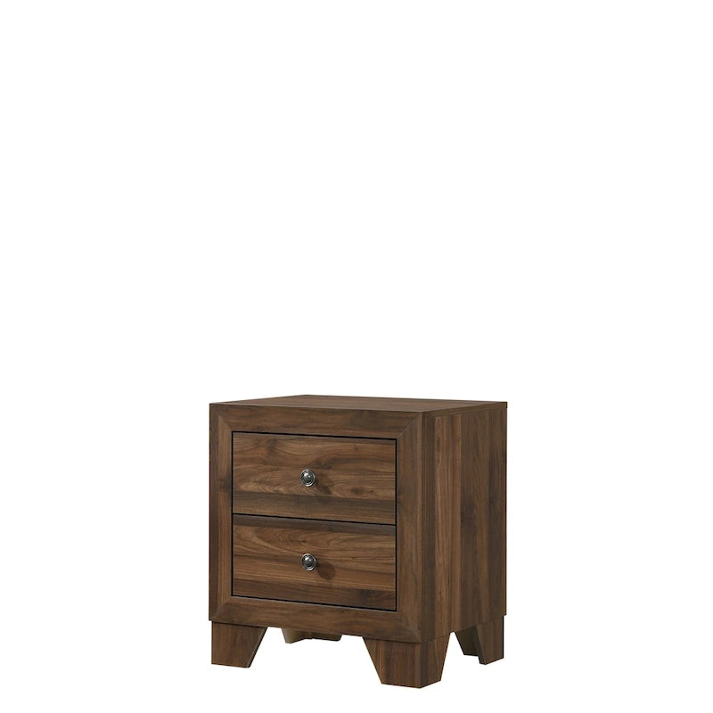 Set camera da letto 5 pezzi in legno di ciliegio venato, adatto per 1-2 persone