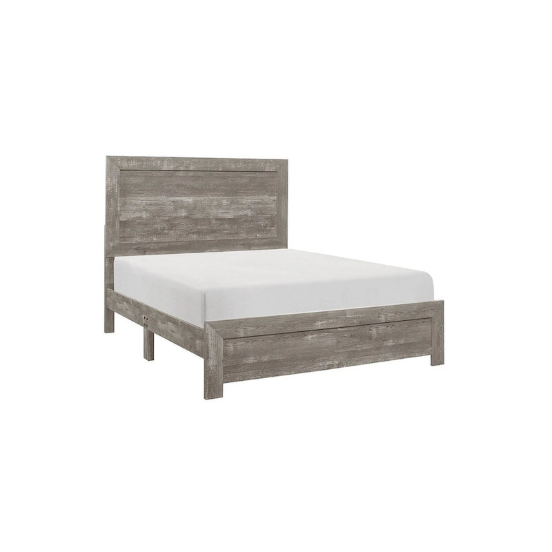 Set camera da letto moderno grigio a pannelli, 3 pezzi, per letto singolo/una piazza e mezza/matrimoniale alla francese/matrimoniale