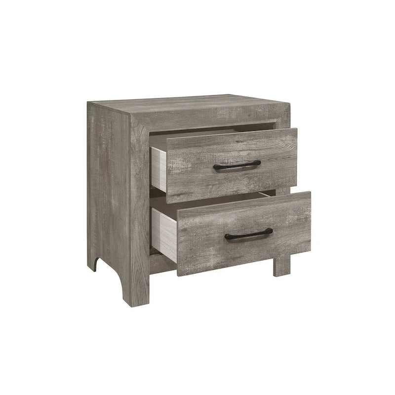 Set camera da letto moderno grigio a pannelli, 3 pezzi, per letto singolo/una piazza e mezza/matrimoniale alla francese/matrimoniale