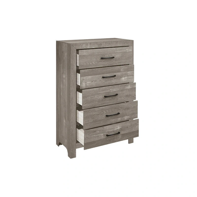 Set camera da letto moderno grigio a pannelli, 3 pezzi, per letto singolo/una piazza e mezza/matrimoniale alla francese/matrimoniale