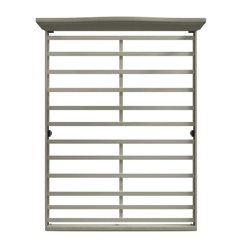 Letto imbottito con piattaforma a gobba di cammello color pietra/beige/grigio, Queen/King/Cal King, 1-2 persone