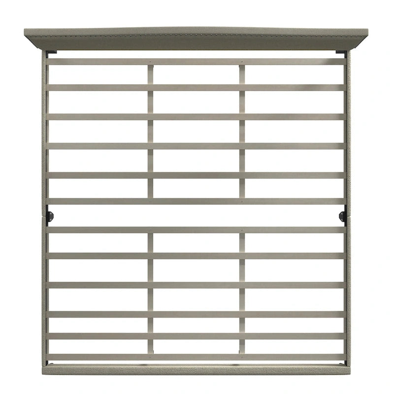 Letto imbottito con piattaforma a gobba di cammello color pietra/beige/grigio, Queen/King/Cal King, 1-2 persone