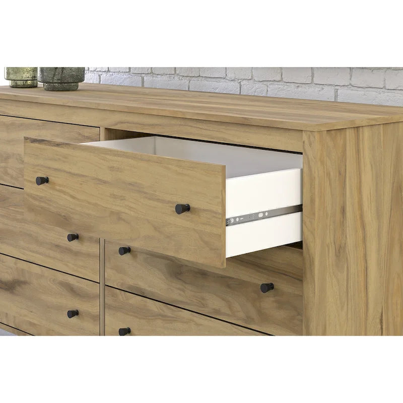 Comò marrone chiaro a 6 cassetti