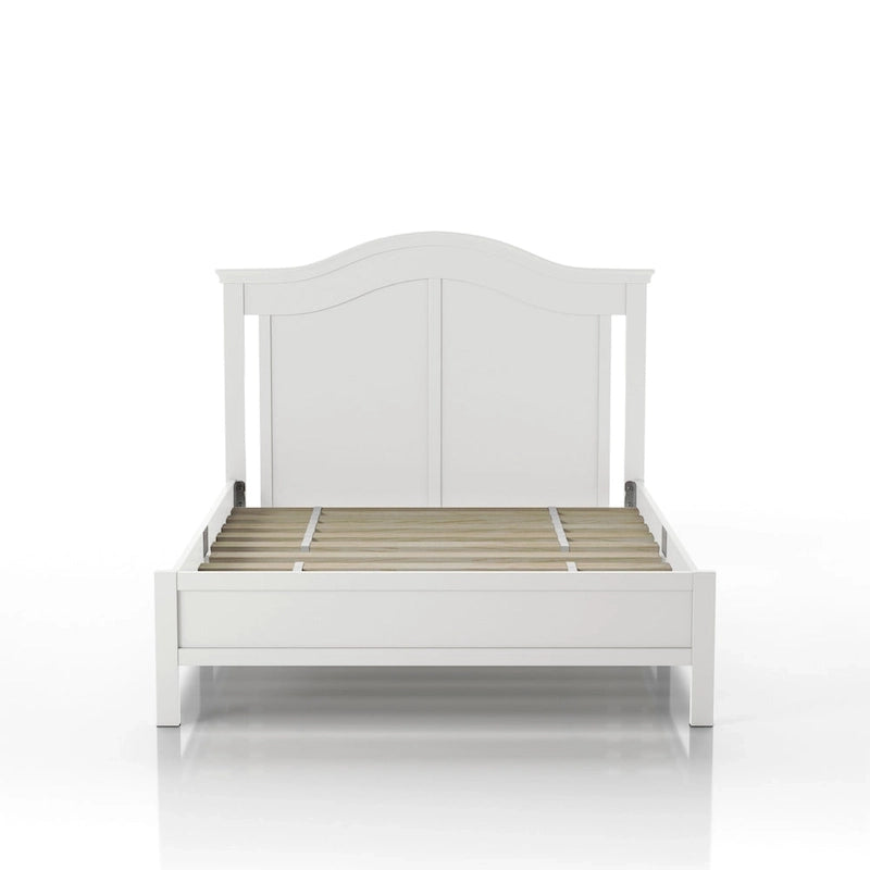 Letto a piattaforma a gobba di cammello, per utente singolo, bianco/grigio, misura standard