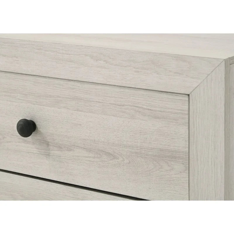 Set camera da letto con piattaforma bianca, 4 pezzi, per 1-2 persone